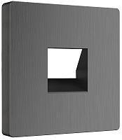 Лицевая панель Werkel для 1-м. розетки RJ11/RJ45 графит рифленый картинка